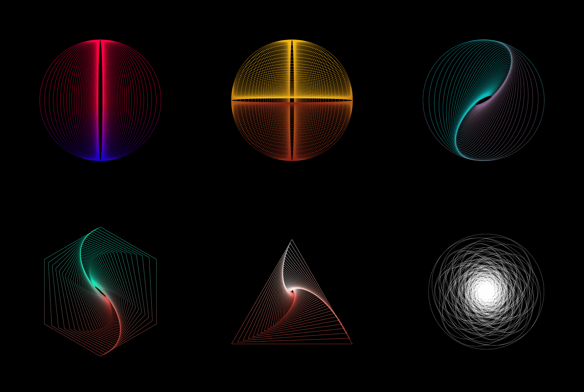 Geometric Line Art presentation image