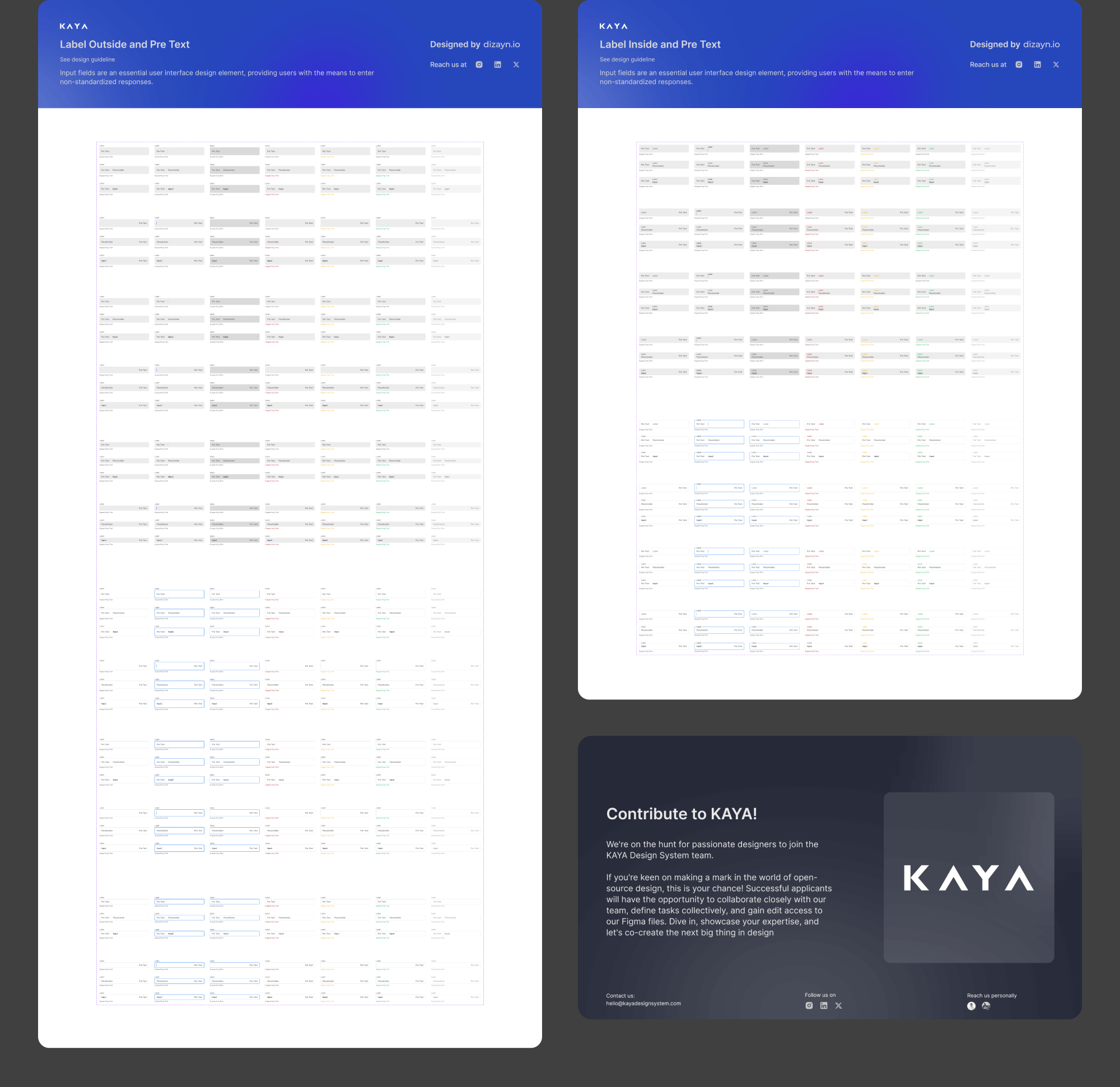 KAYA Design System presentation image
