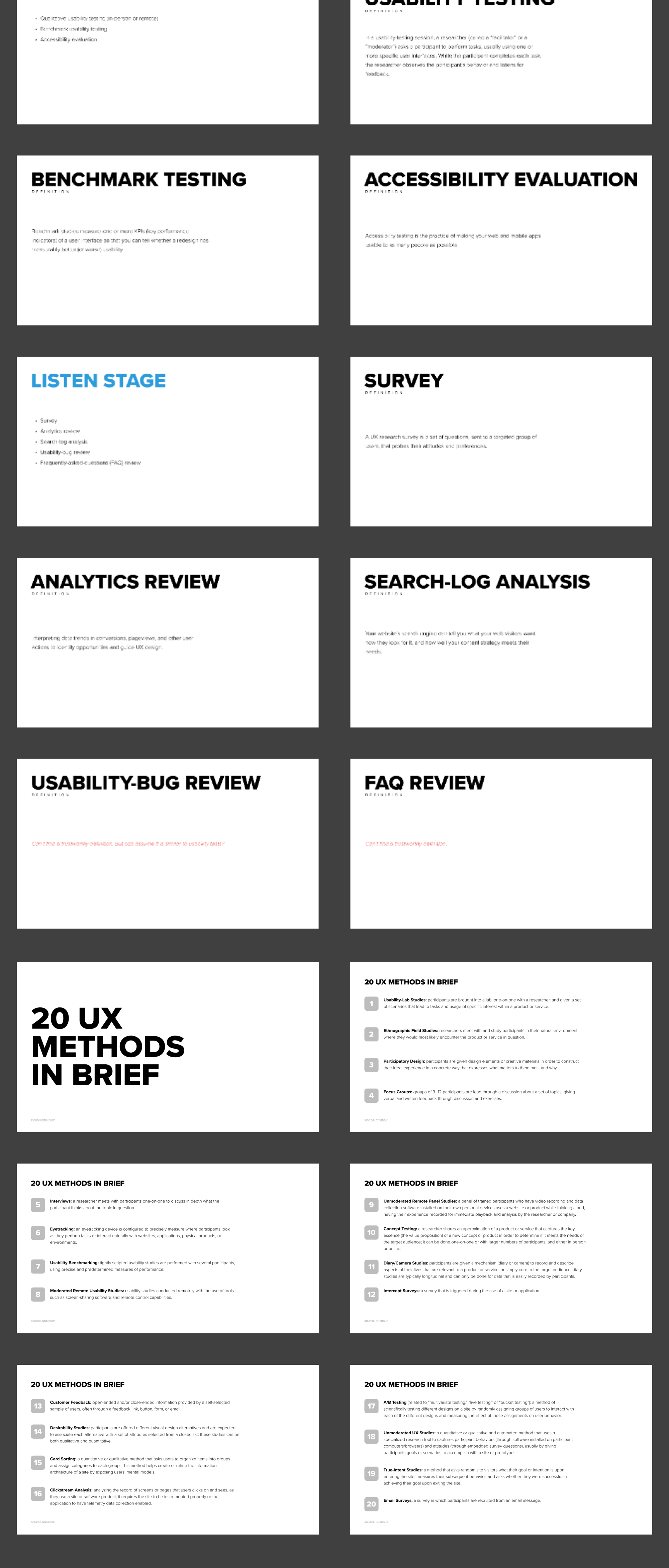 User Research Methods presentation image