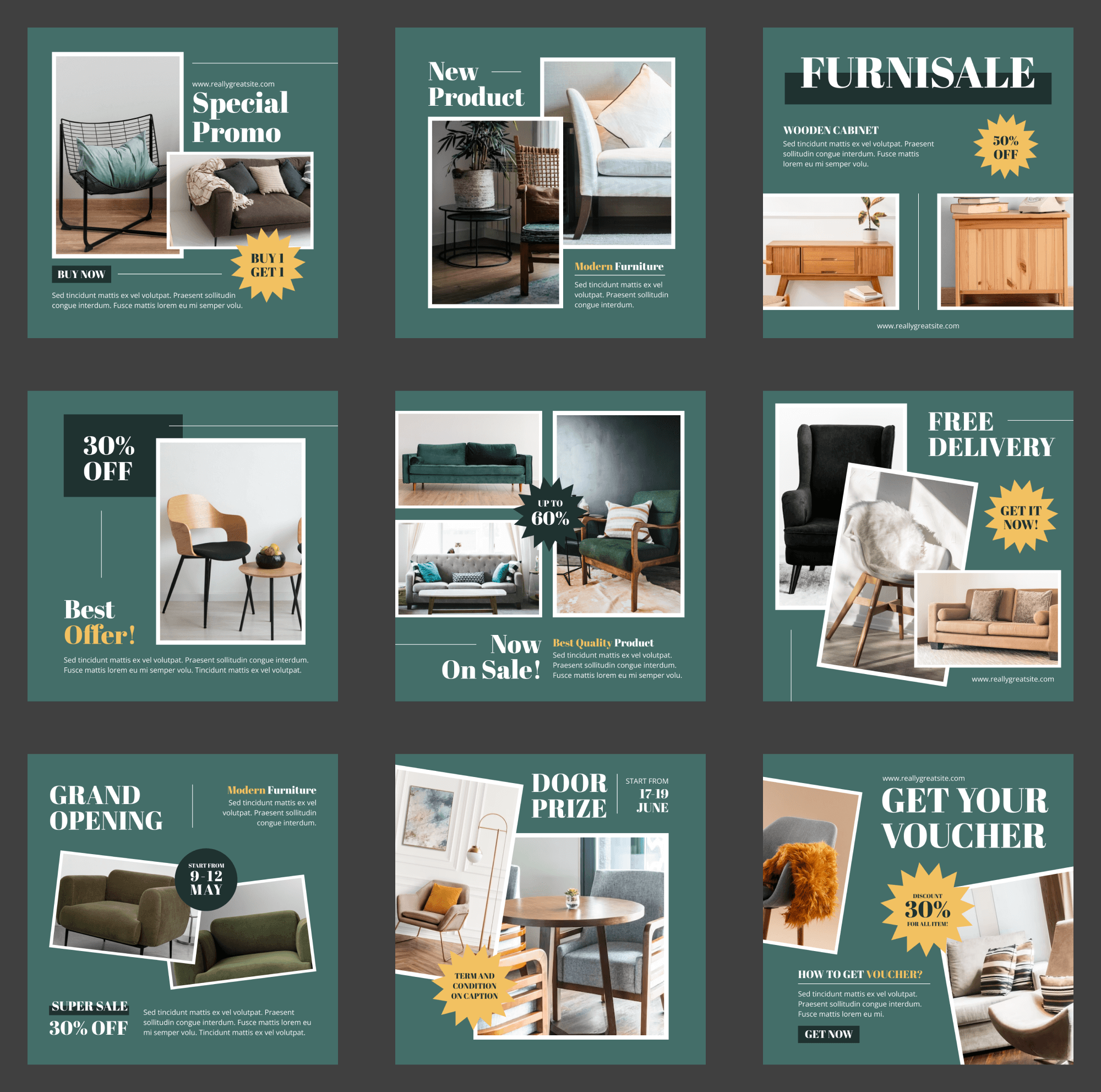 Minimalist Furniture Social Media - Instagram Post presentation image