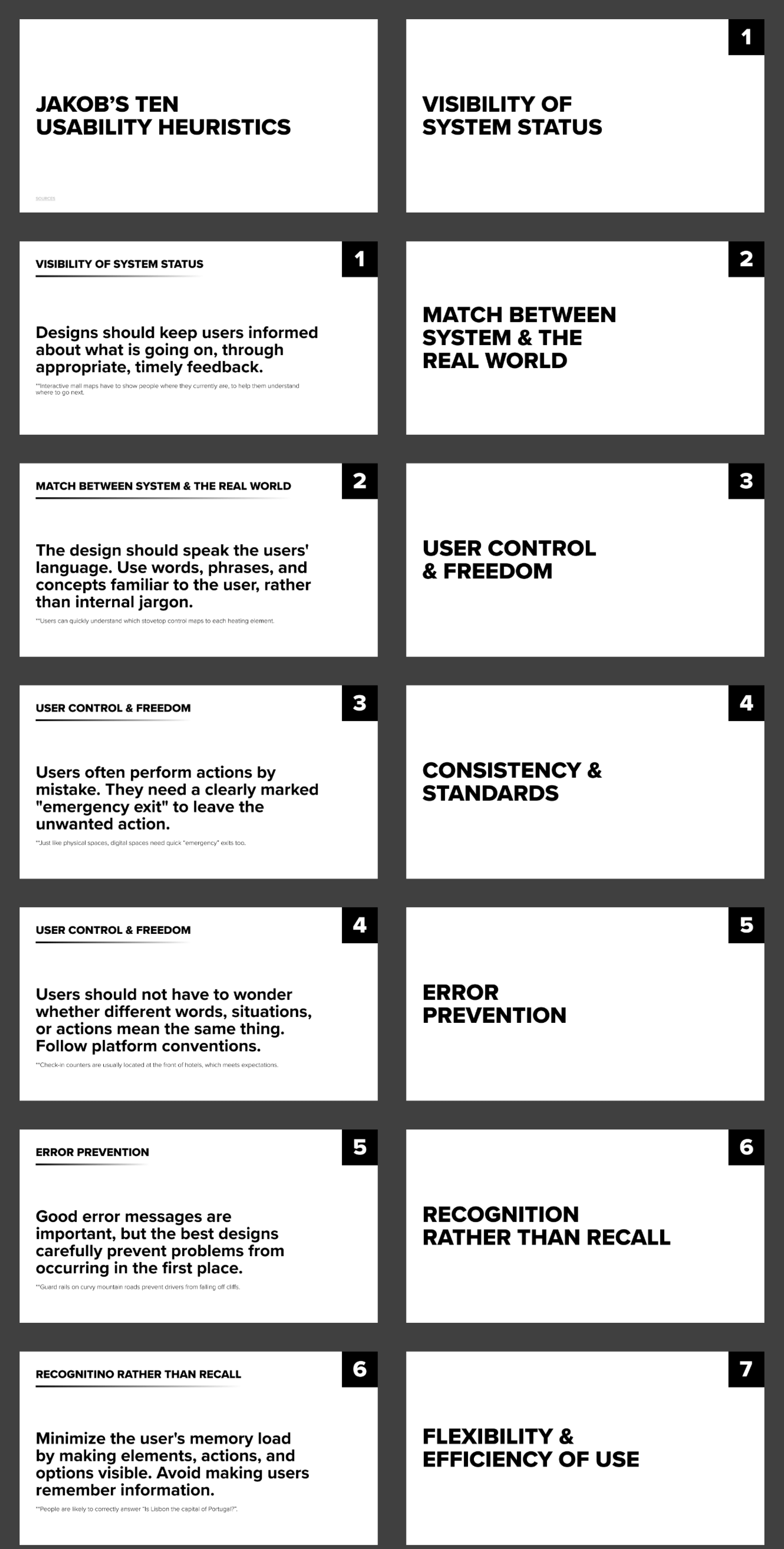 Ten Usability Heuristics presentation image