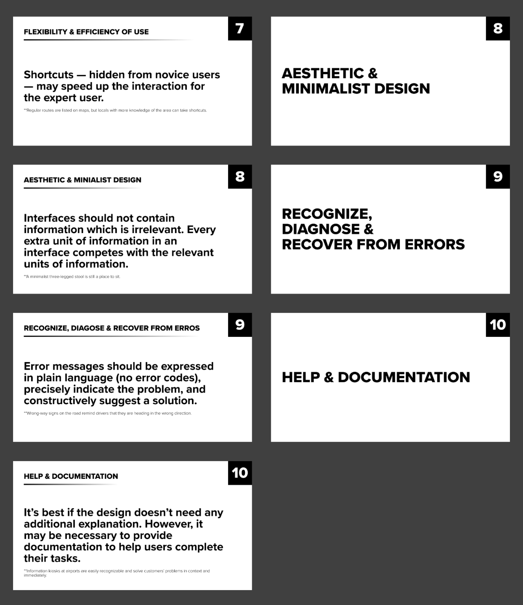 Ten Usability Heuristics presentation image