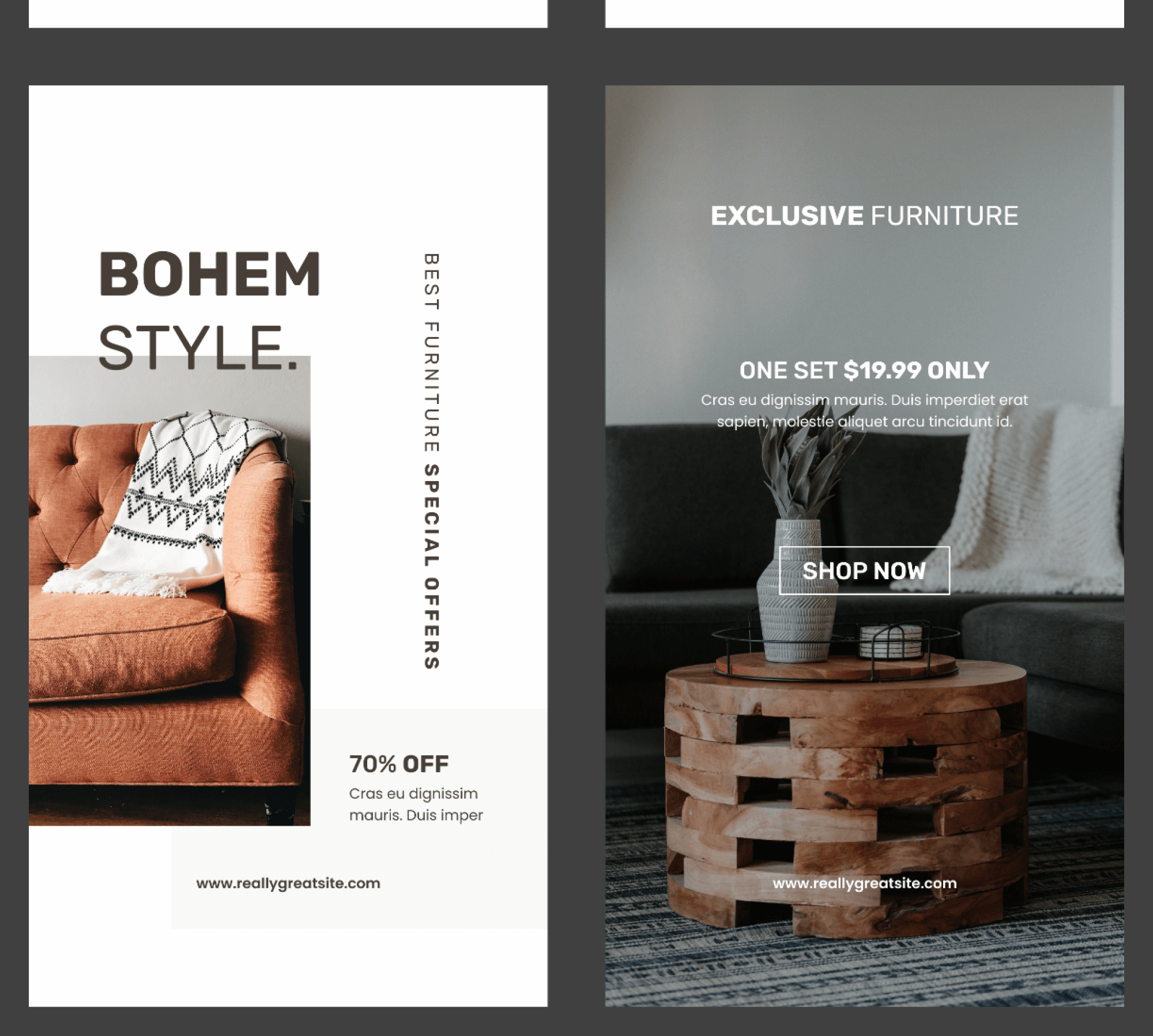 Minimalist Furniture IG Story presentation image