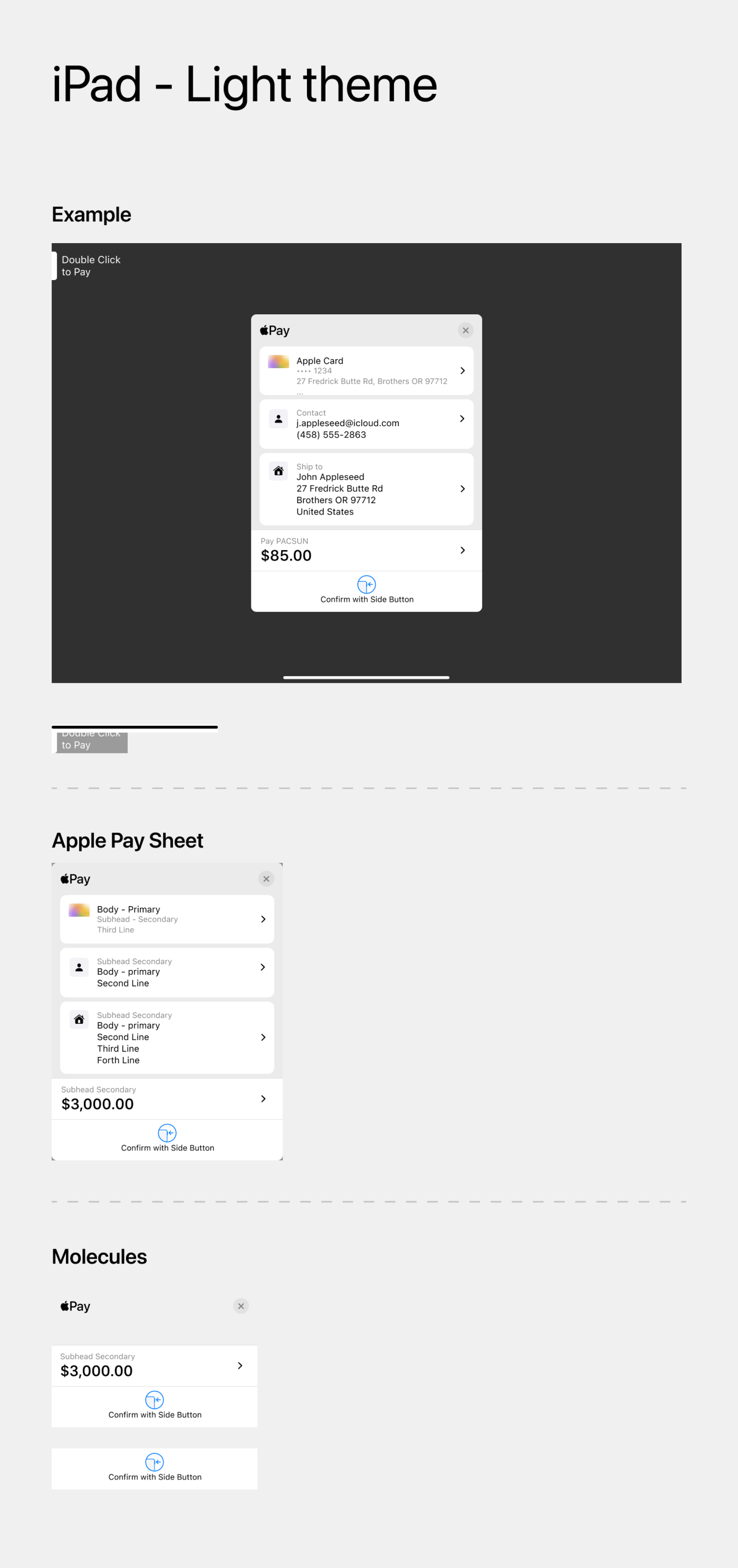 iOS UI Components - Apple Pay presentation image