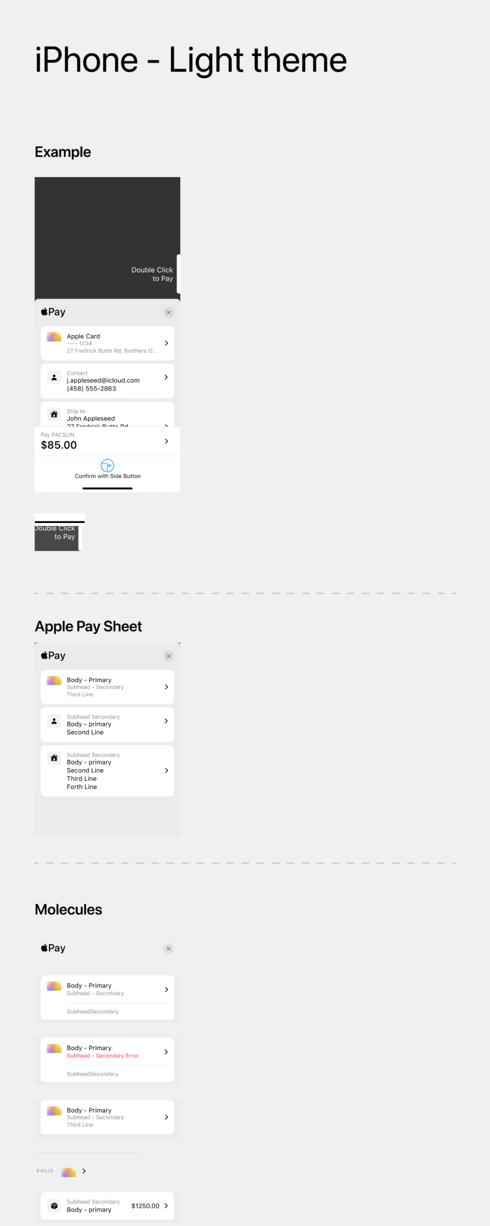 iOS UI Components - Apple Pay presentation image