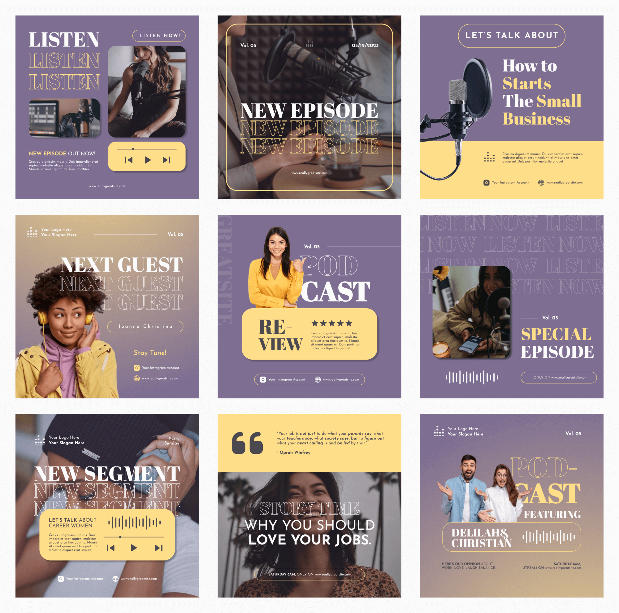 Smart Podcast - Creative Social Media Template presentation image