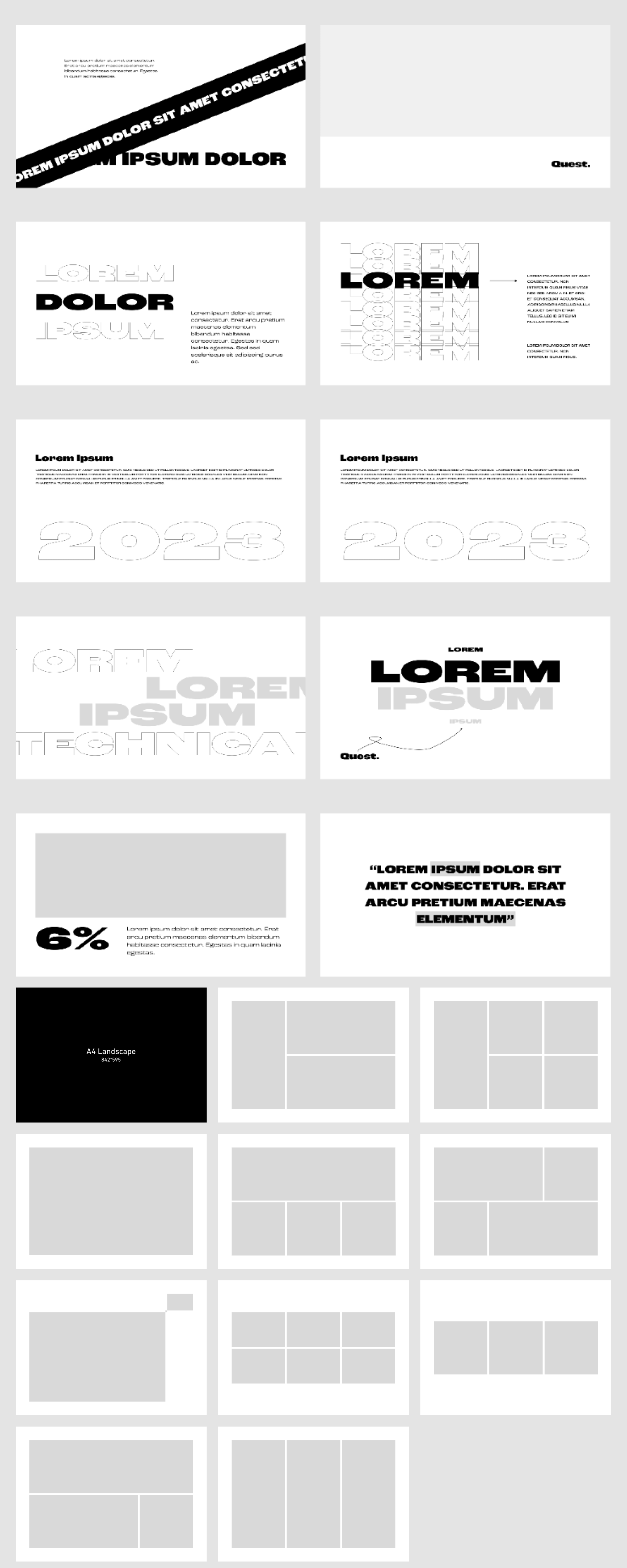 100+ Figma Page Layout Collection (Presentation, A4, A5) presentation image