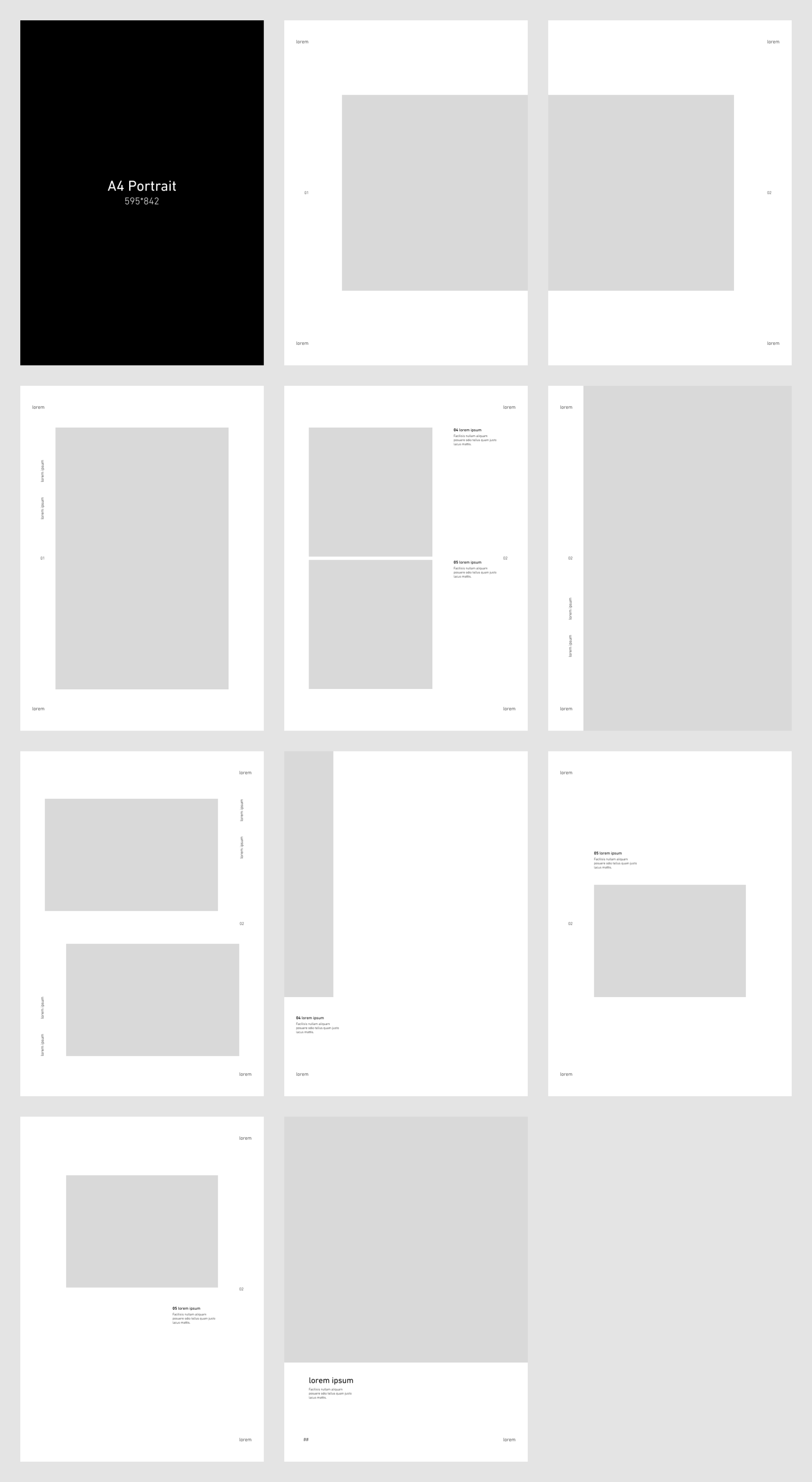 100+ Figma Page Layout Collection (Presentation, A4, A5) presentation image