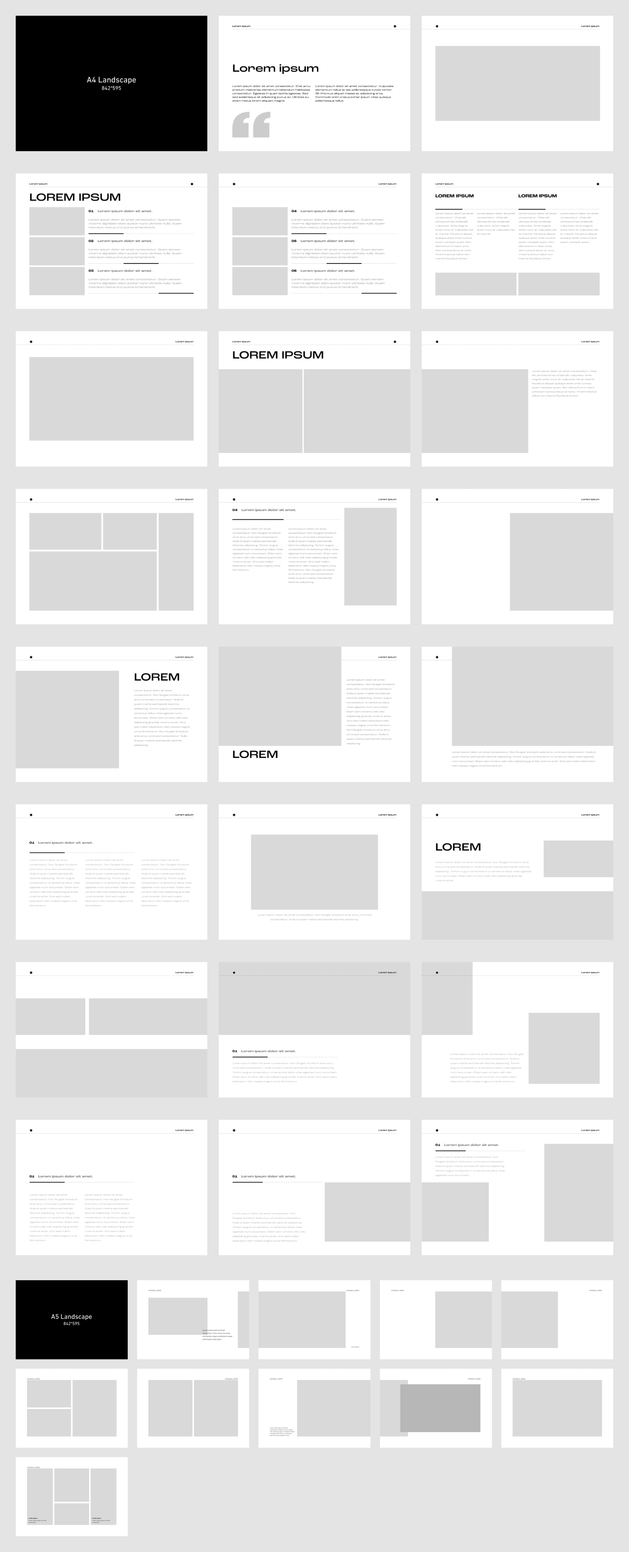 100+ Figma Page Layout Collection (Presentation, A4, A5) presentation image