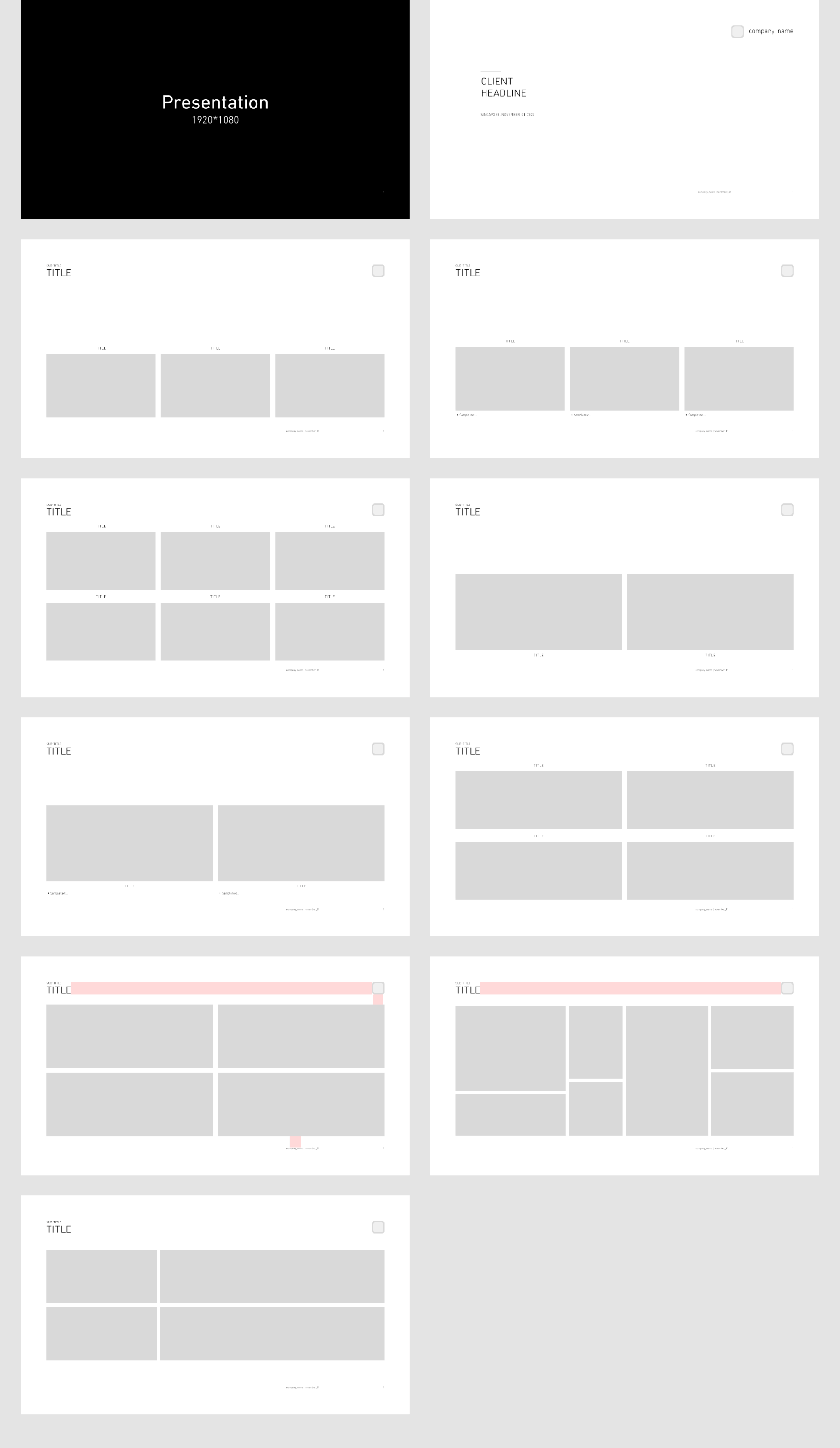 100+ Figma Page Layout Collection (Presentation, A4, A5) presentation image