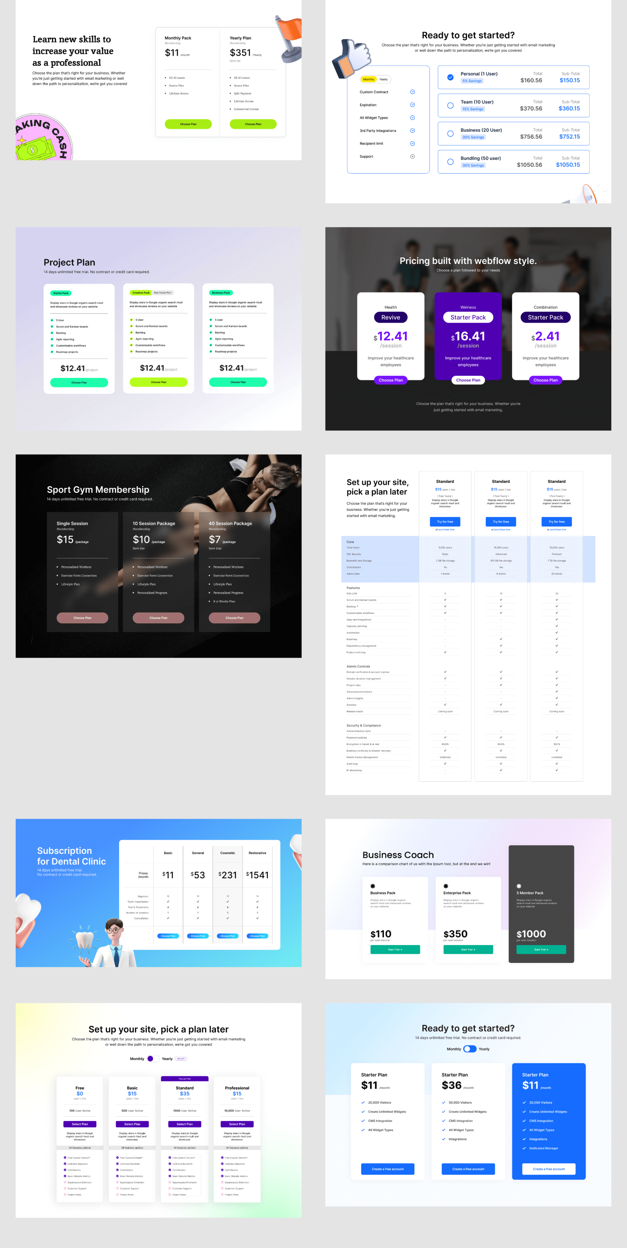 Premium Pricing Page - Free presentation image