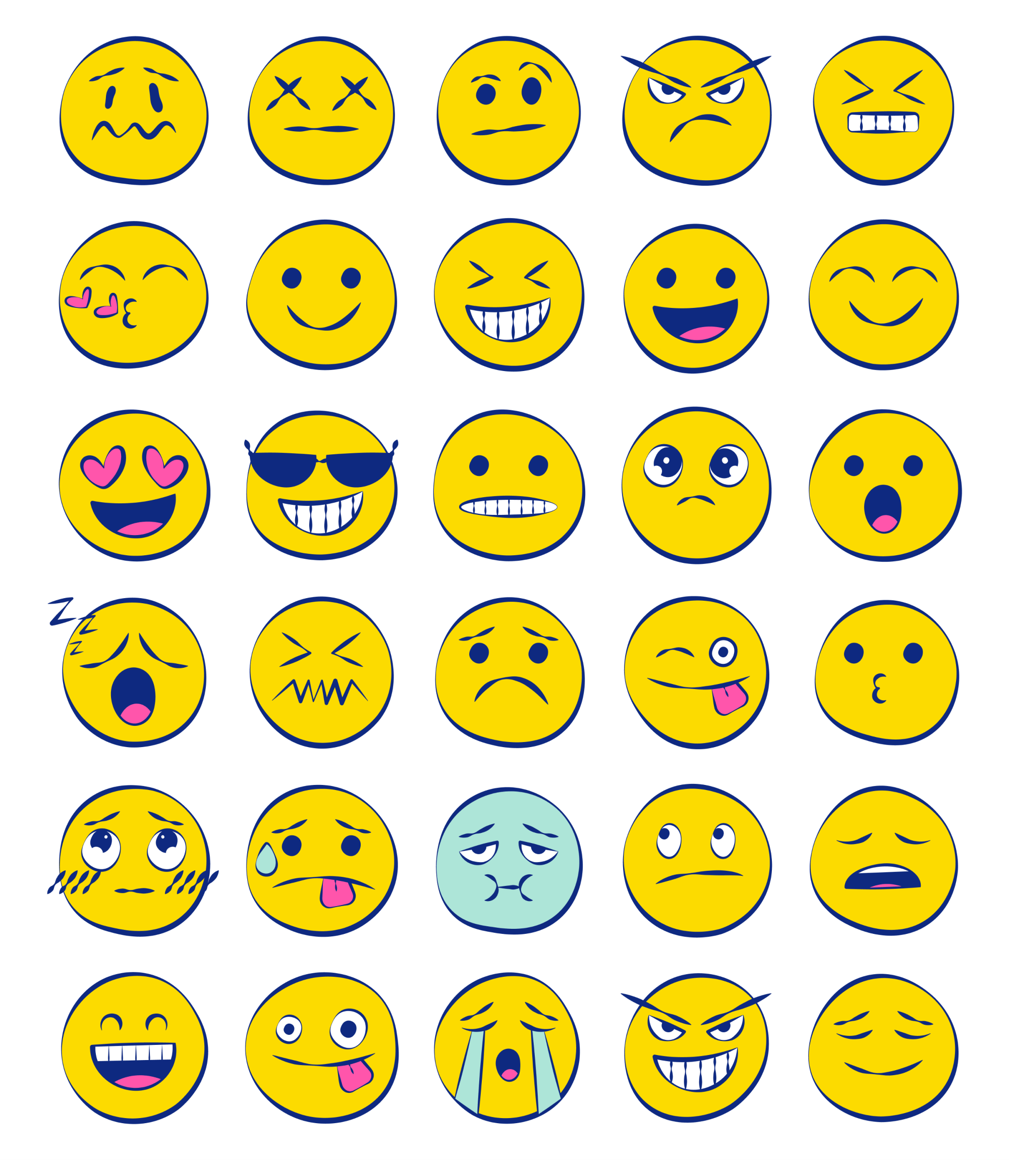 Free Hand Drawn Emoji presentation image