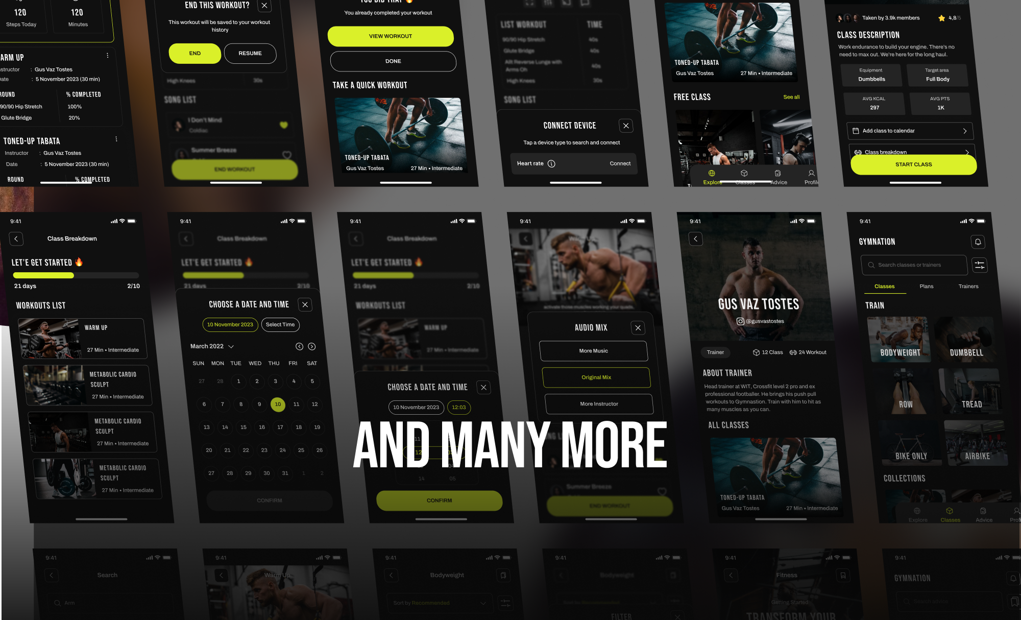 Gymnation - Gym App UI Kit presentation image