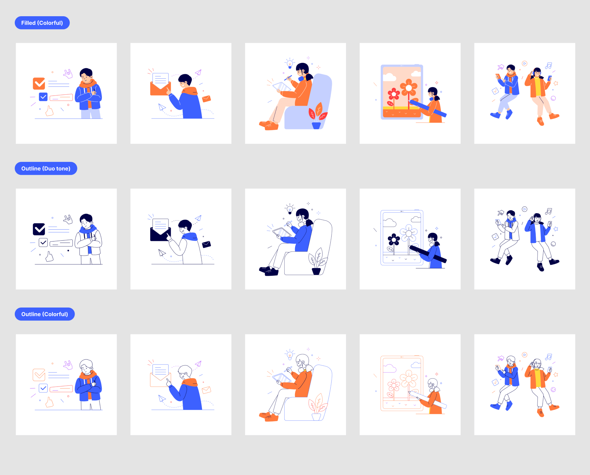 Wakku Illustration Pack (Demo) presentation image