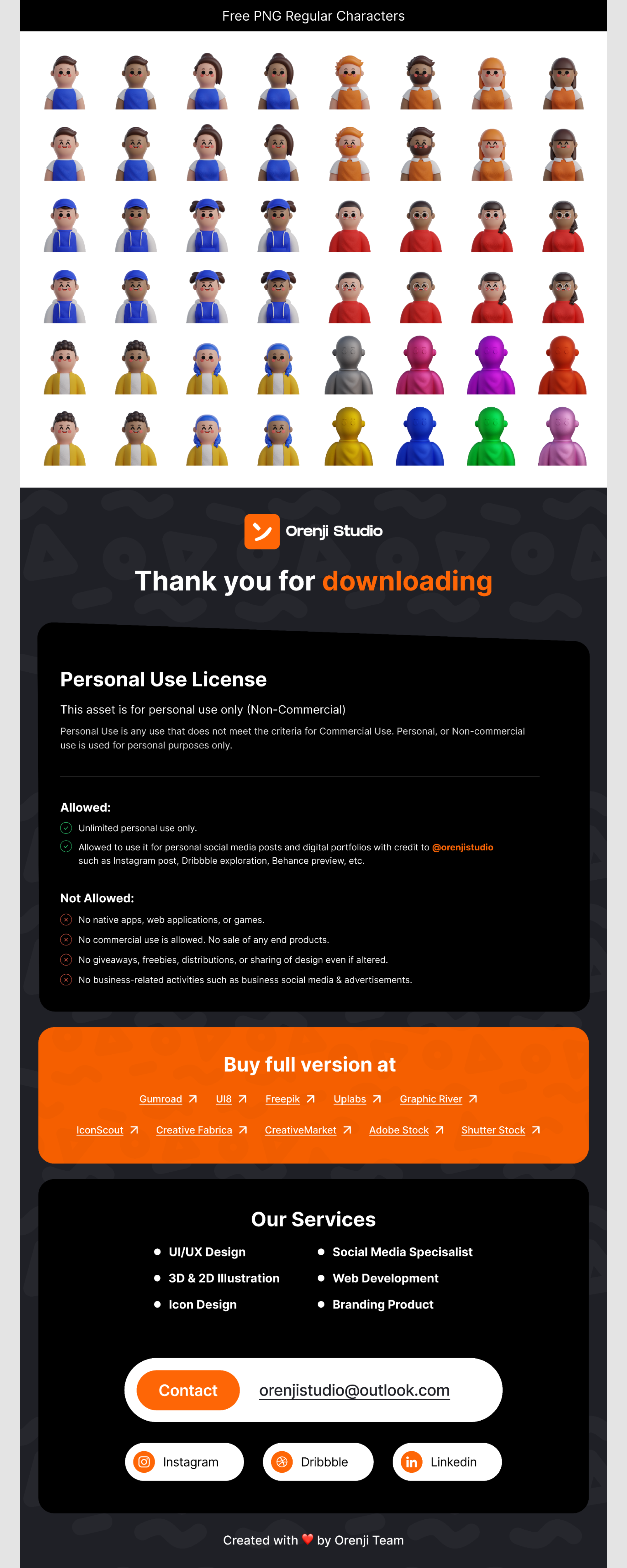 Tomodachi Avatar - Orenji (Demo) presentation image