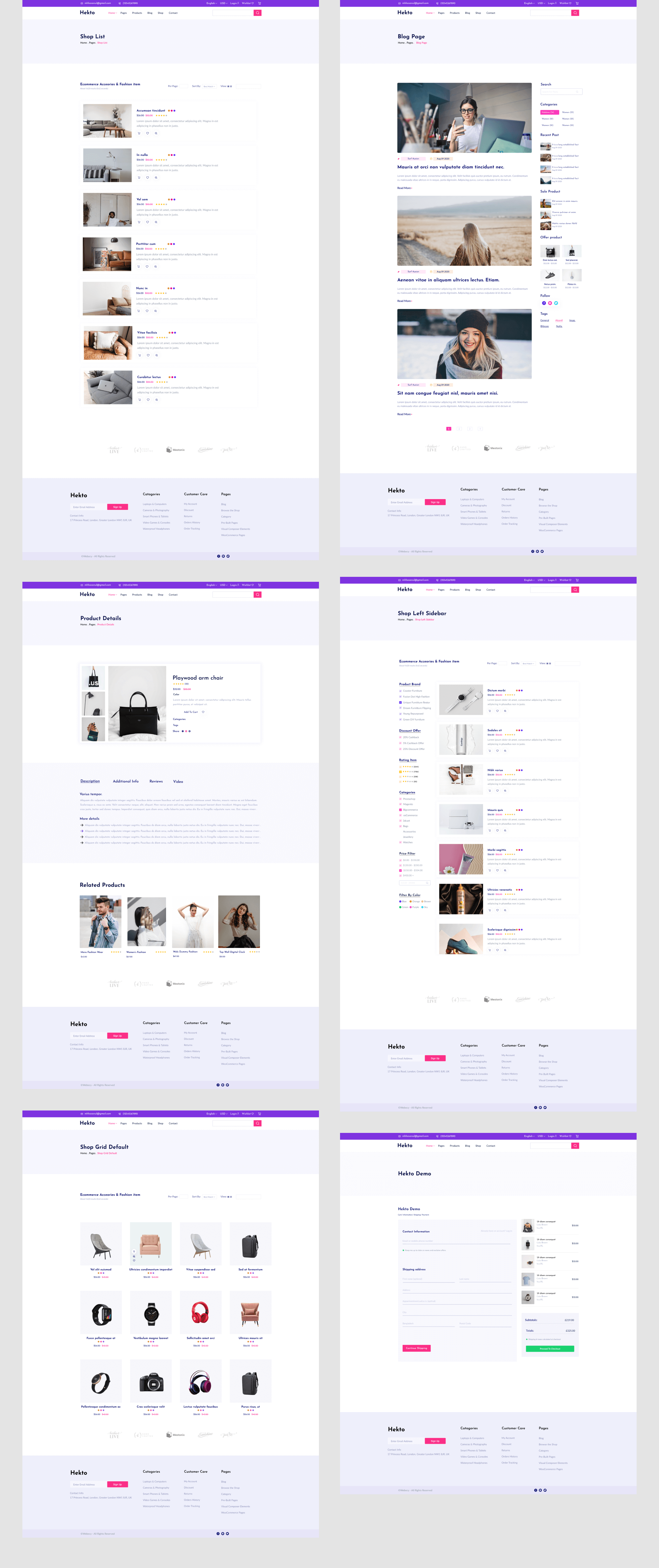 Project - Hekto (An Ecommerce Ui Kit) presentation image