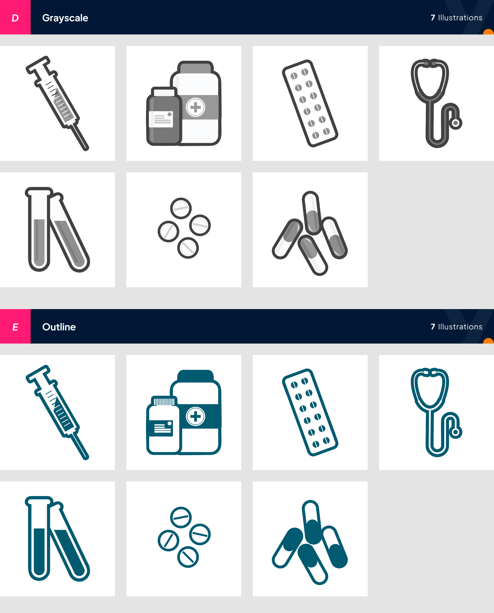 Free 7 Premium Medical Tools Illustrations presentation image