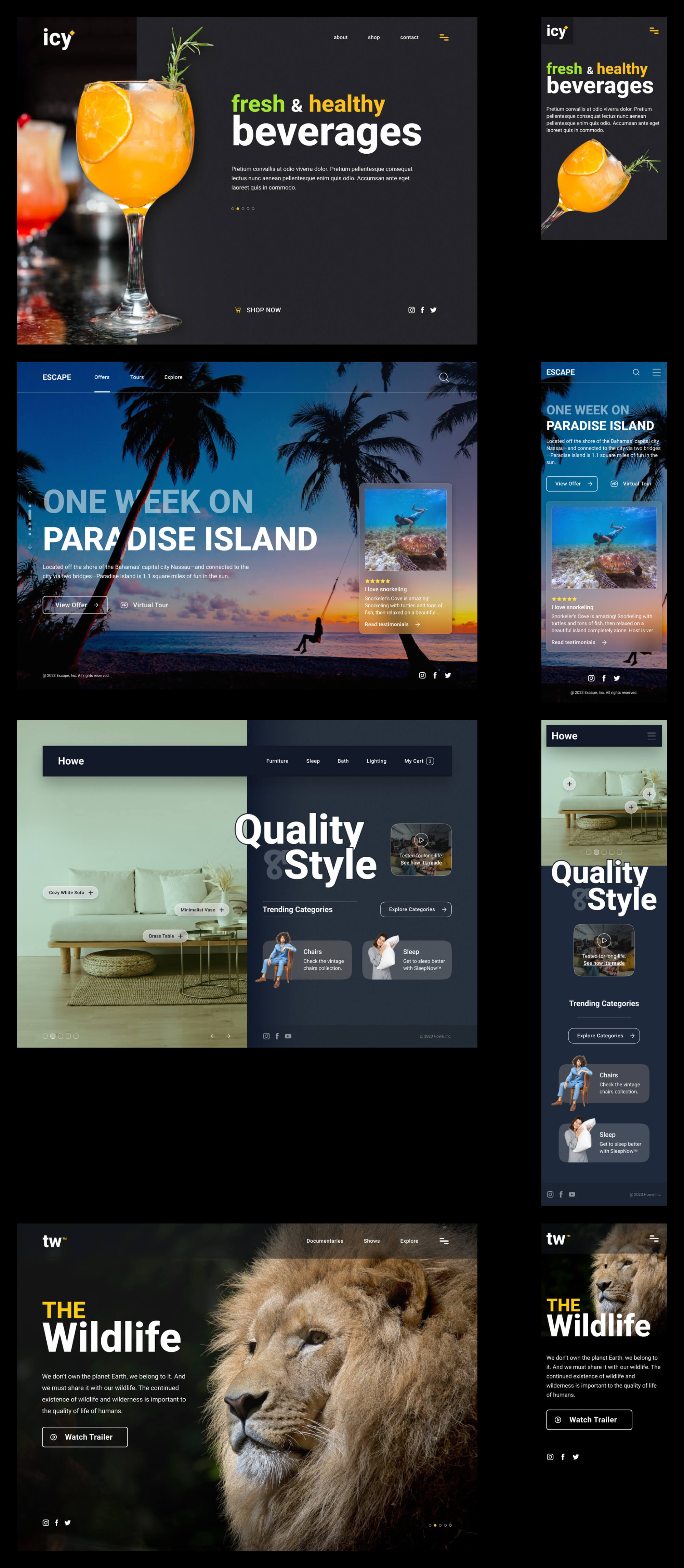 Landing Page Hero Banners presentation image