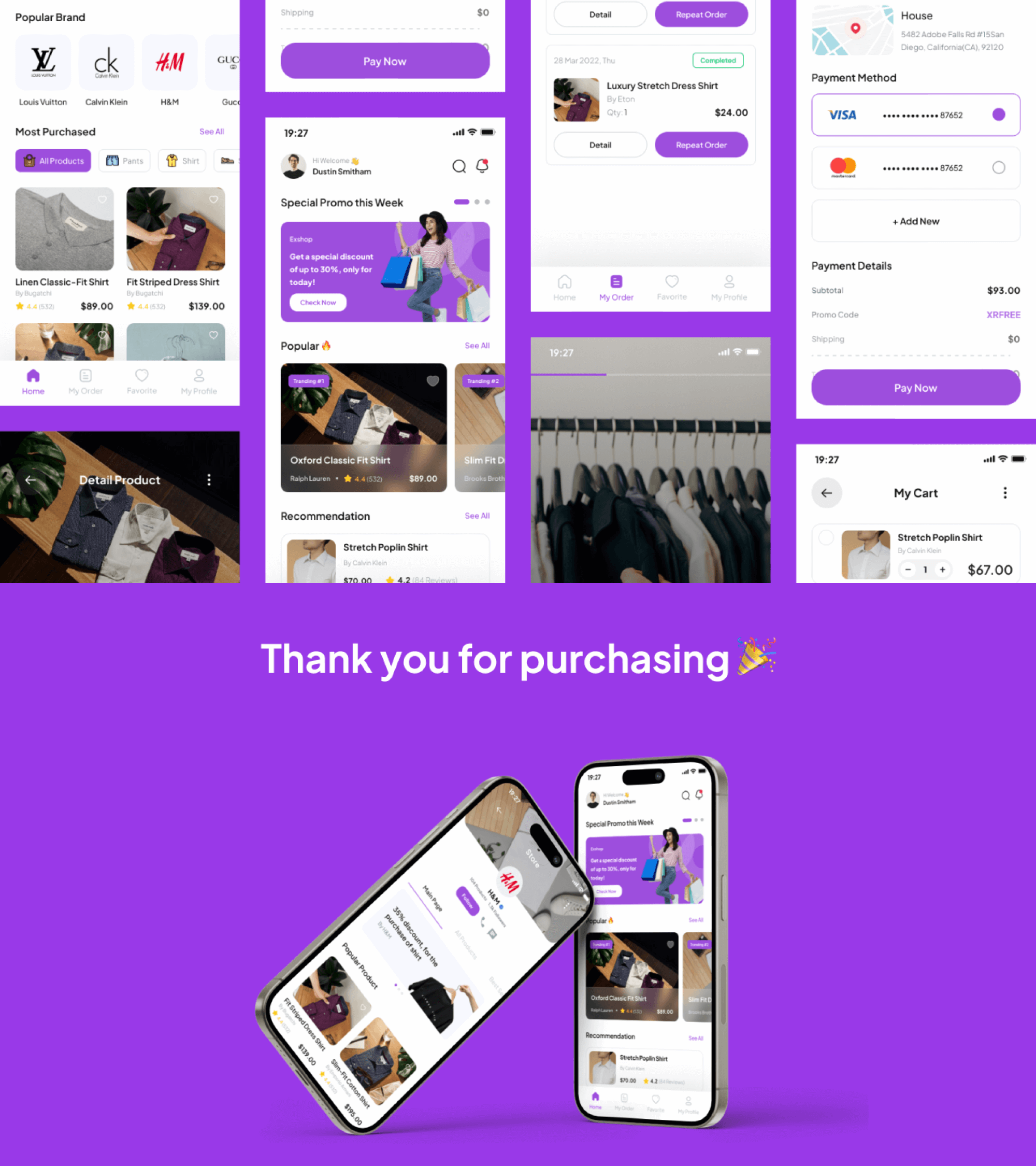 Exshop - Ecommerce UI Kit presentation image