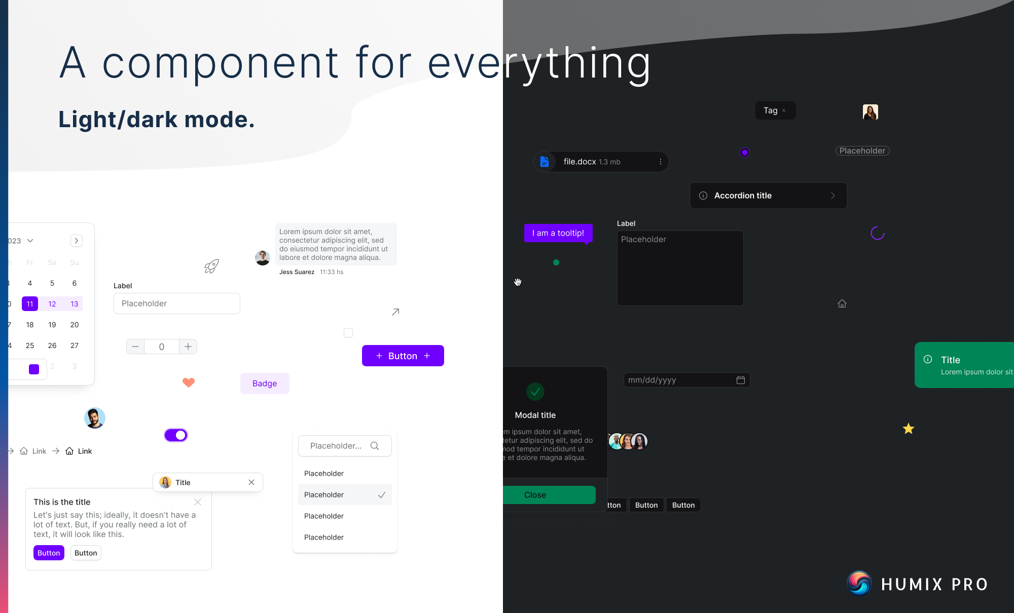 Humix - Design System & UI Kit presentation image