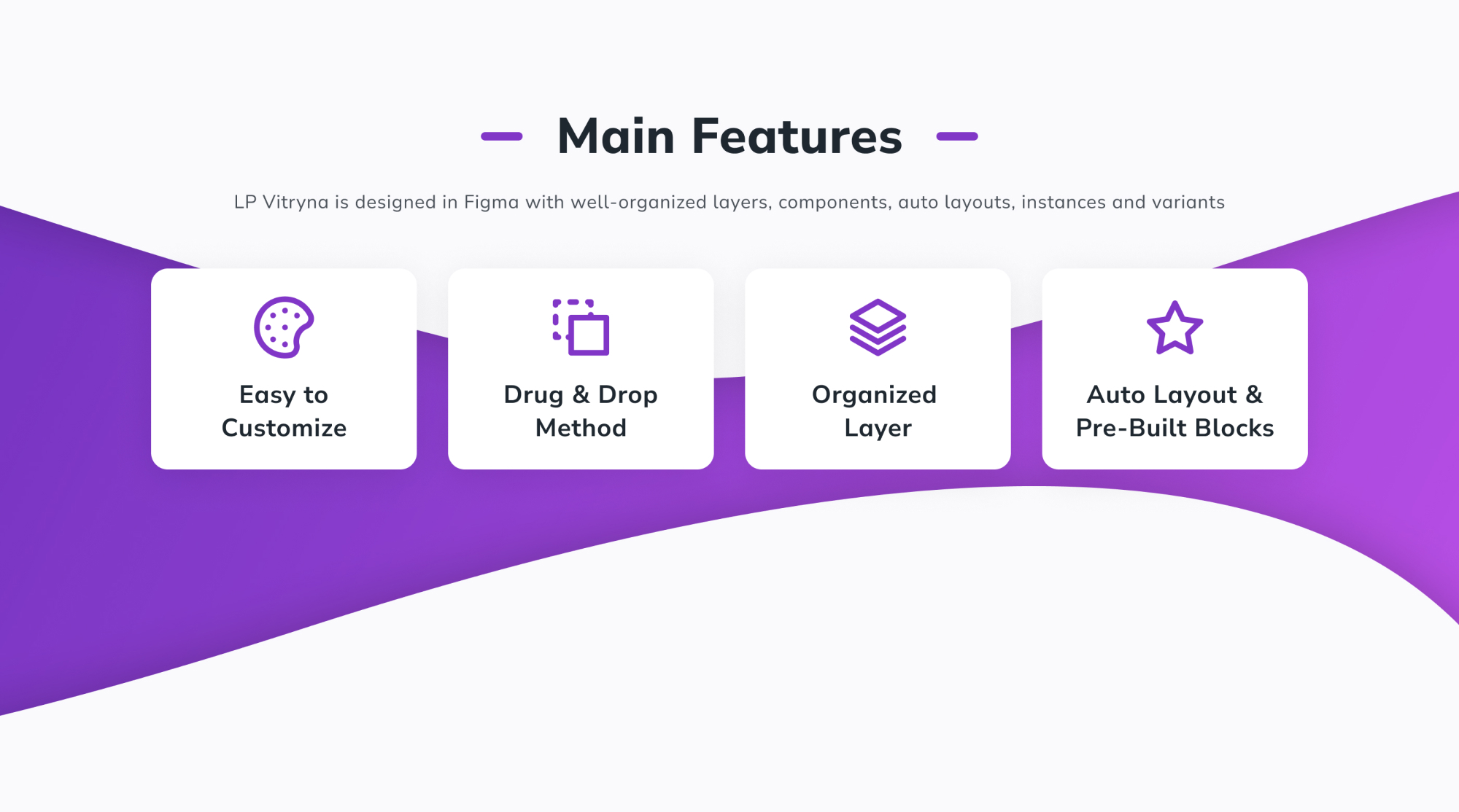 LP Vitryna - Landing Page UI Kit (Free Templates) presentation image
