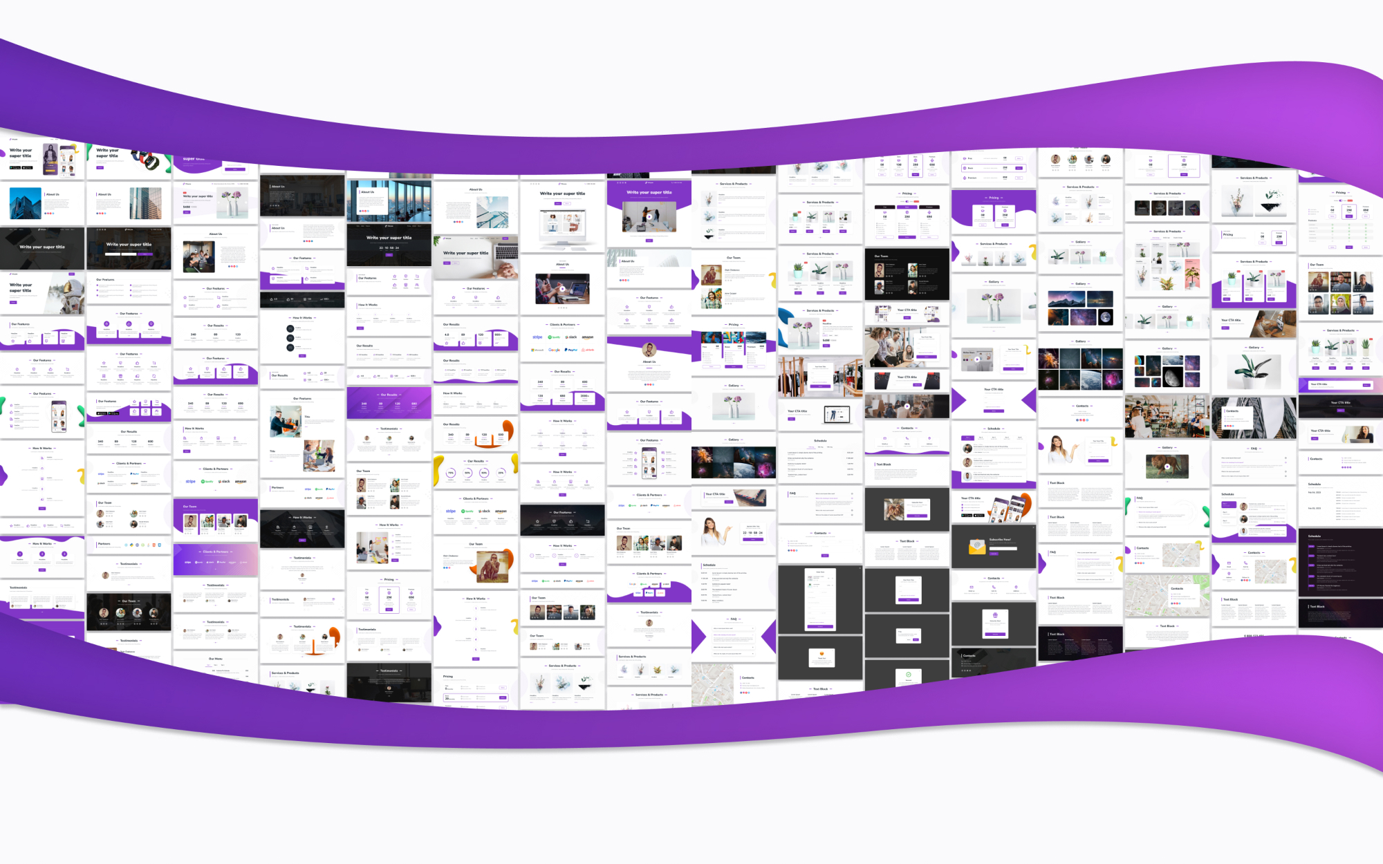 LP Vitryna - Landing Page UI Kit (Free Templates) presentation image