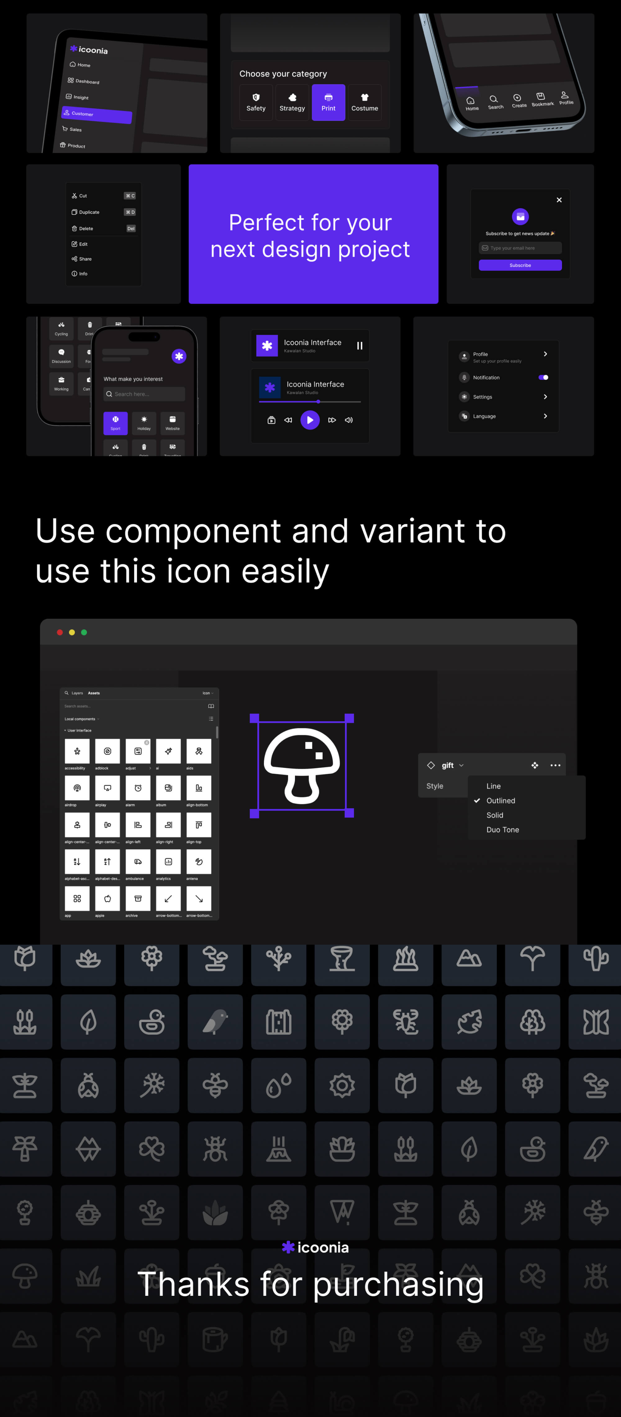 Icoonia - Nature Icon Pack presentation image