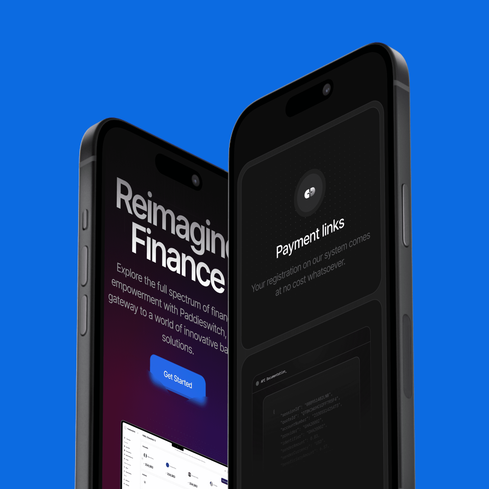 Reimagine - SaaS Website Template presentation image