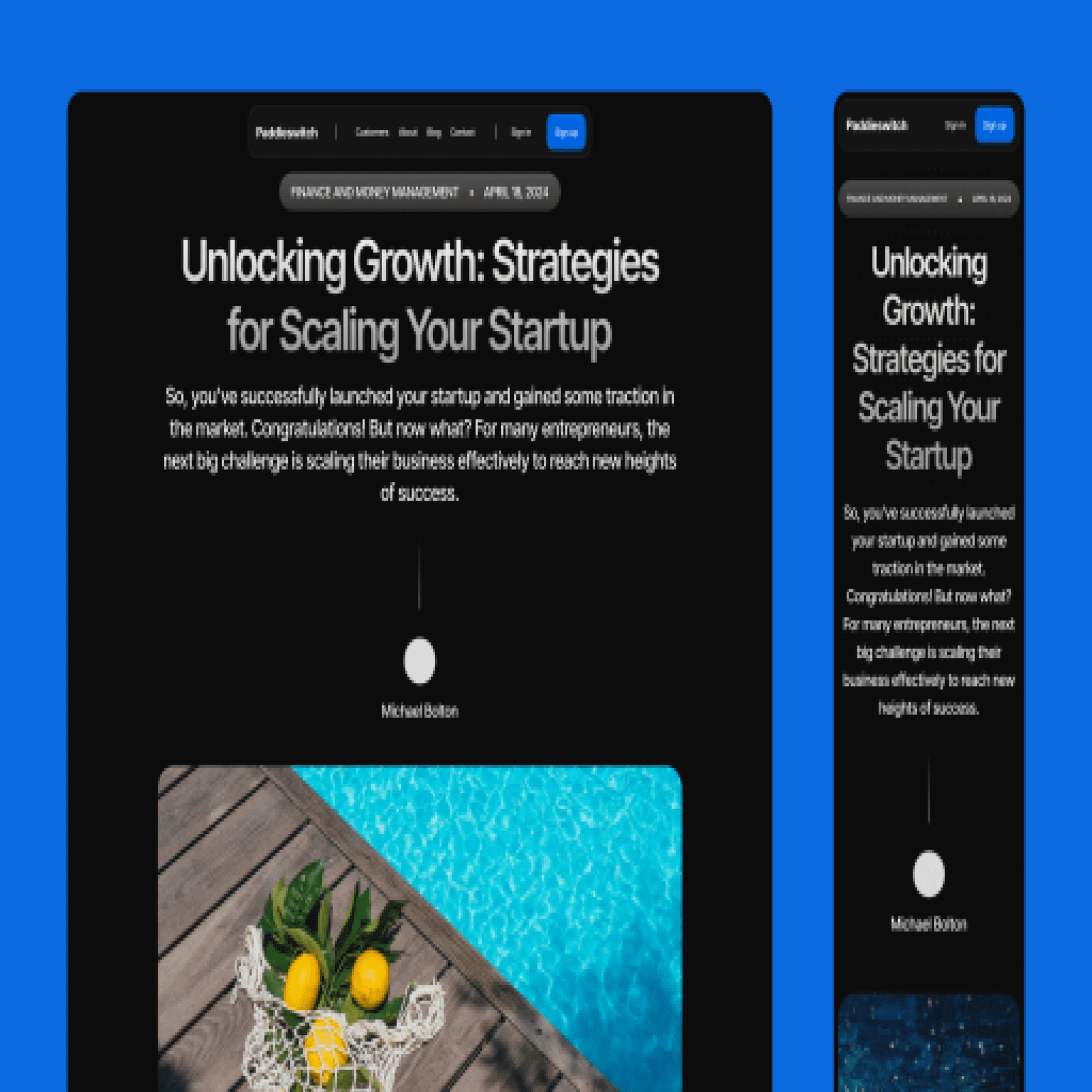 Reimagine - SaaS Website Template presentation image