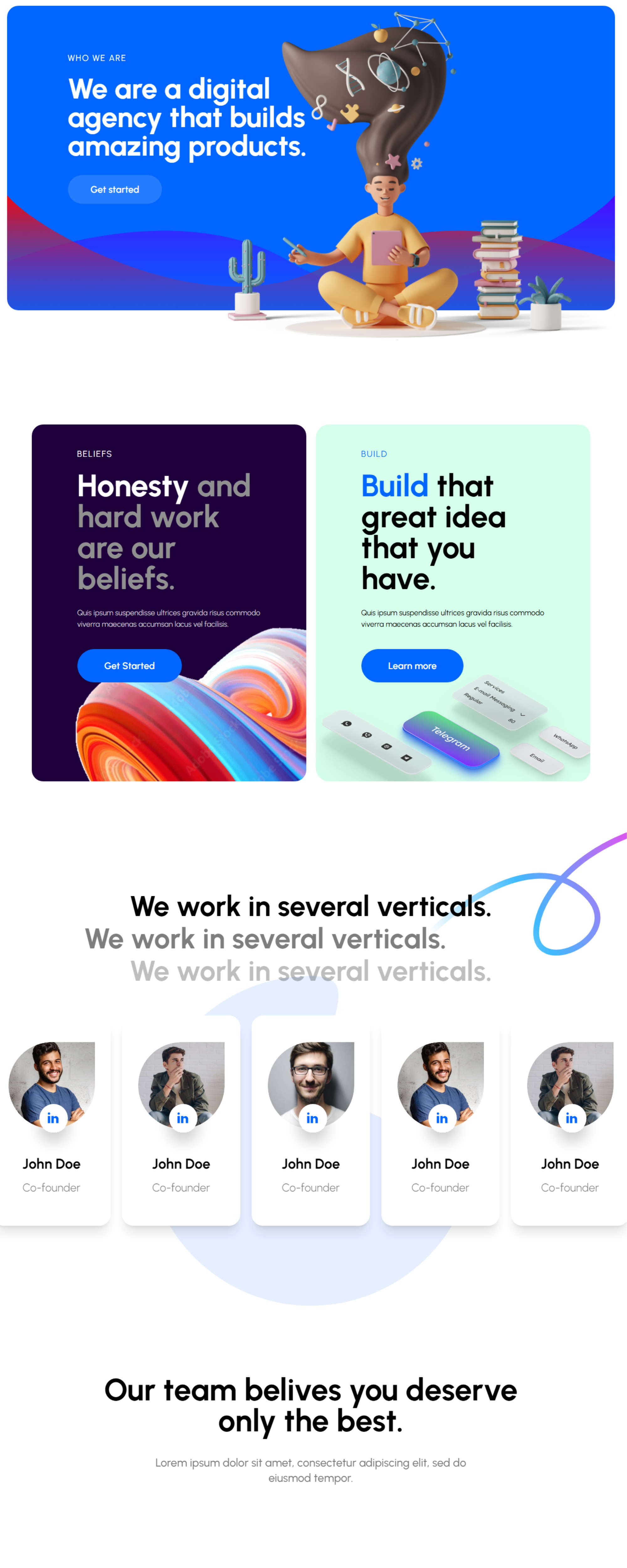 Desgy Nextjs & Figma Landing Page Template presentation image