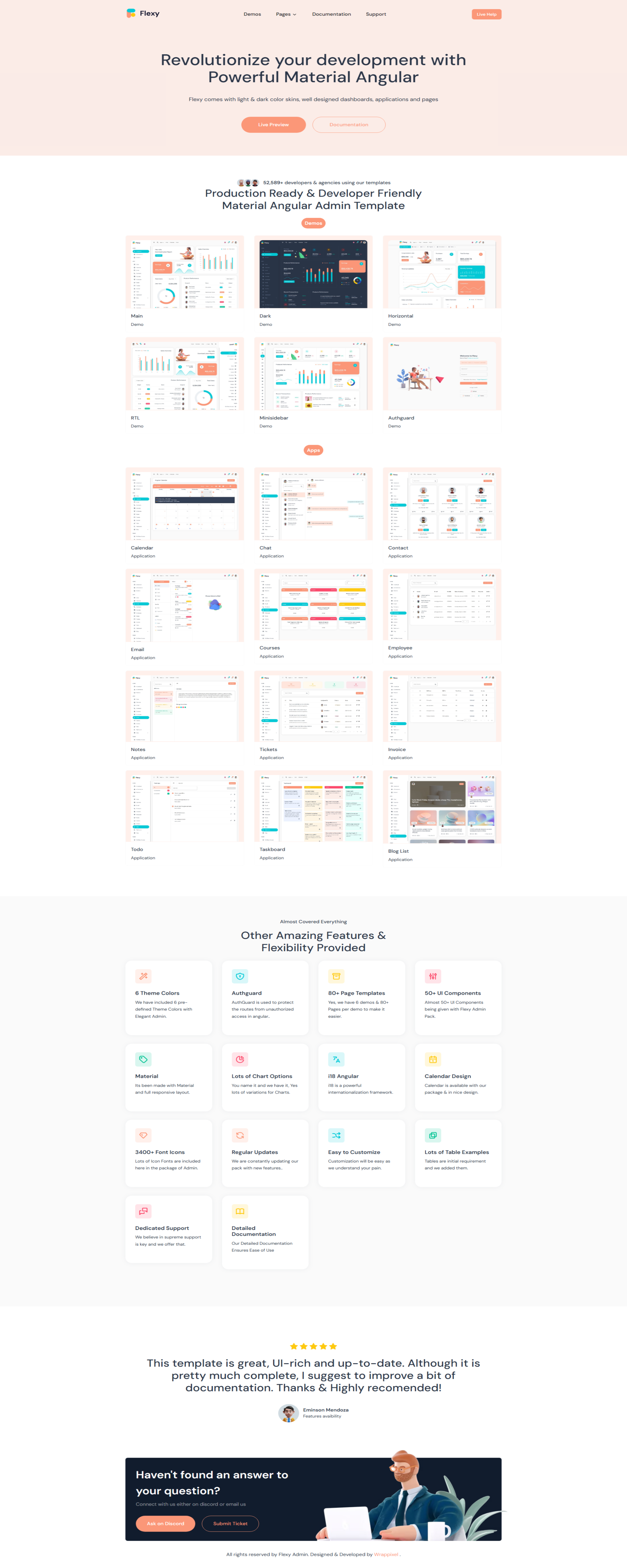 Flexy Angular Admin Dashboard Template presentation image
